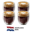 Handgeblazen Dubbelwandige Glazen - 250ML - 4 Stuks